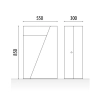 Kosz na śmieci ADO LIVRE - stal corten