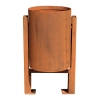 Kosz na śmieci ADO TRECEN - stal corten