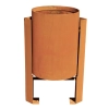 Kosz na śmieci ADO ARGOS - stal corten