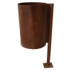 Kosz na śmieci ADO MALLEN - stal corten