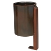 Kosz na śmieci ADO TRESTO - stal corten