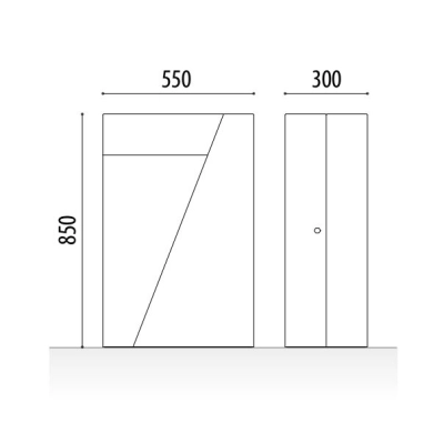 Kosz na śmieci ADO LIVRE - stal corten