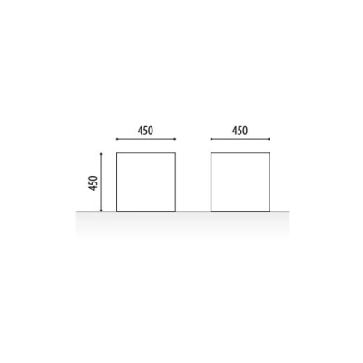 Siedzisko uliczne ADO CUBE - betonowe