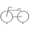 Stojak na rowery ADO BIKE 3 - stal nierdzewna