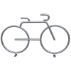 Stojak na rowery ADO BIKE 2 - stal nierdzewna