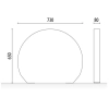 Stojak na rowery ADO VILA - stal nierdzewna