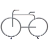 Stojak na rowery ADO BIKE 4 - stal nierdzewna