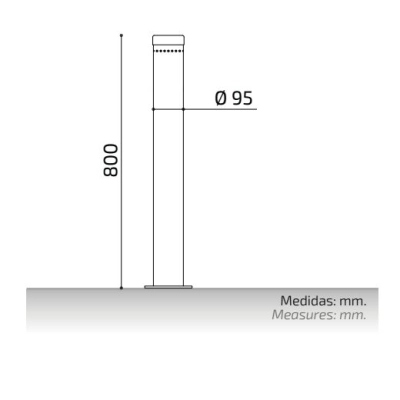 Słupek parkingowy ADO TAP LED TOP - sygnalizator