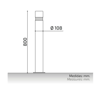 Słupek parkingowy ADO CITY LED HEAD - sygnalizator