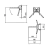 TRIPOD DORMAKABA KERBEROS TPB-L04 jednostronny