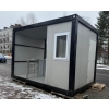 Kontener ochrony 3 X 2,4 M - tunel dla bramki kontrolnej