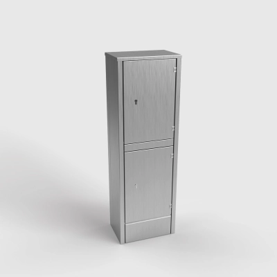 EST25 FLOORBOX HERZ SYSTEM Słupek zasilający stal nierdzewna