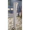 Słupek KD do domofonu i czytnika 140X80X1600 DASZKI X 2 HERZ SYSTEM - stal nierdzewna, szlifowana