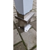 Słupek KD do domofonu i czytnika 140X80X1600 DASZKI X 2 HERZ SYSTEM - stal nierdzewna, szlifowana