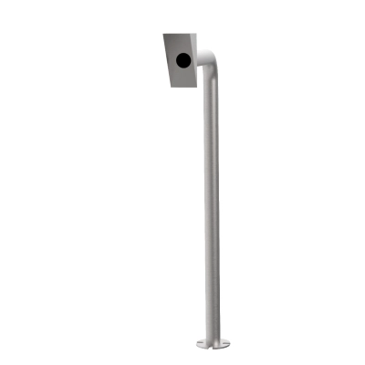 Słupek KD do czytnika 160X80X1000 L DASZEK HERZ SYSTEM - stal nierdzewna, szlifowana