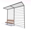 Pergole miejskie HERZ GC ŁAWKA - metalowe