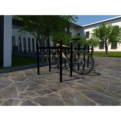 Stojak rowerowy HERZ GC ozdobne kule - metalowy