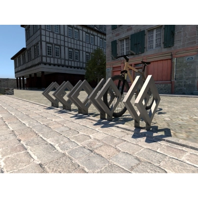 Stojak rowerowy HERZ GC ozdobny 2 - metalowy