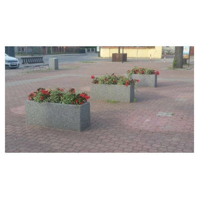 Donica betonowa prostokątna 125x40x50 HK 252
