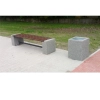Kosz betonowy kwadratowy 40l. HK 127