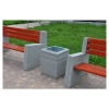 Kosz betonowy kwadratowy 40l. HK 126