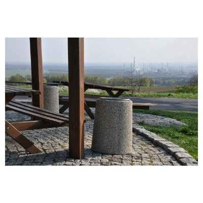 Kosz betonowy okrągły 40l. HK 118