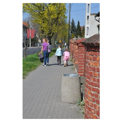 Kosz betonowy okrągły 70l. HK 119