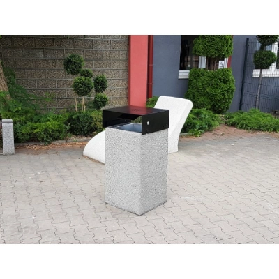 Kosz betonowy z daszkiem 70l. HK 156 Kosz betonowy z daszkiem 70l. HK 156