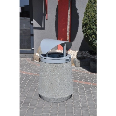 Kosz betonowy z daszkiem 70l HK 158 Kosz betonowy z daszkiem 70l HK 158