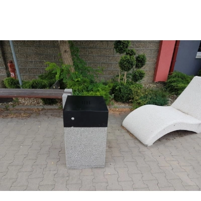 Kosz betonowy z daszkiem 40l. HK 155 Kosz betonowy z daszkiem 40l. HK 155