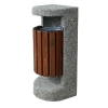 Kosz betonowo-drewniany „Pingwin 2” HK 135