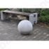 Betonowy słupek parkingowy 30cm HK 330A kula - beton architektoniczny