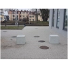 Betonowy słupek parkingowy 50cm HK 346 kwadrat - beton architektoniczny