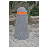 Betonowy słupek parkingowy 80cm HK 307 - taśma odblaskowa