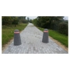 Betonowy słupek parkingowy 80cm HK 307 - taśma odblaskowa