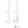 Wymiary słupka ABES BOLLARD 076-20