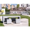 Taboret parkowy BE KUBE S - betonowy, bez oparcia