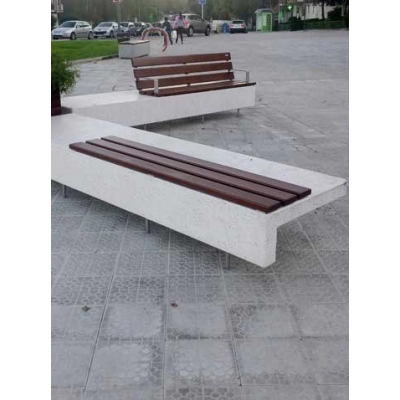 Ławka parkowa BE ELA MAD - betonowa