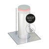 Słupek chowany automatyczny BE RESIDENT Ø220 x 600mm, ścianka 6mm - LED