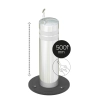 Słupek chowany półautomatyczny BE RESIDENT Ø140 x 500mm, ścianka 2mm - LED