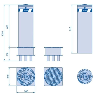 HORMANN R 275-800 - stal malowana