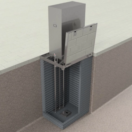 Podziemna rozdzielnica elektryczna z windą TP-X INNOTECHNIKA Podziemna rozdzielnica elektryczna z windą TP-X INNOTECHNIKA
