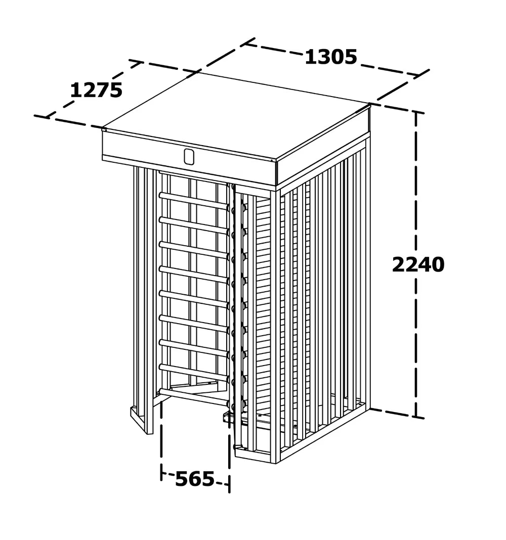 WYMIARY BRAMKI STADIONOWEJ MAKIM T2500-K 3-ramienna