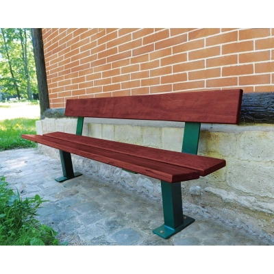 ŁAWKA Z OPARCIEM PAGODA PROCITY STAL I DREWNO - 1800 mm