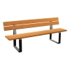 ŁAWKA Z OPARCIEM RYGA PROCITY STAL I DREWNO - 1800 mm