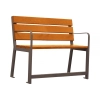 ŁAWKA Z OPARCIEM SILAOS SENIOR PROCITY STAL I DREWNO - 1200, 1800 mm