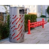 KOSZ NA ŚMIECI Z PODWYŻSZONĄ POKRYWĄ WENECJA PROCITY STAL - 80 l z wiadrem lub 120 l bez wiadra