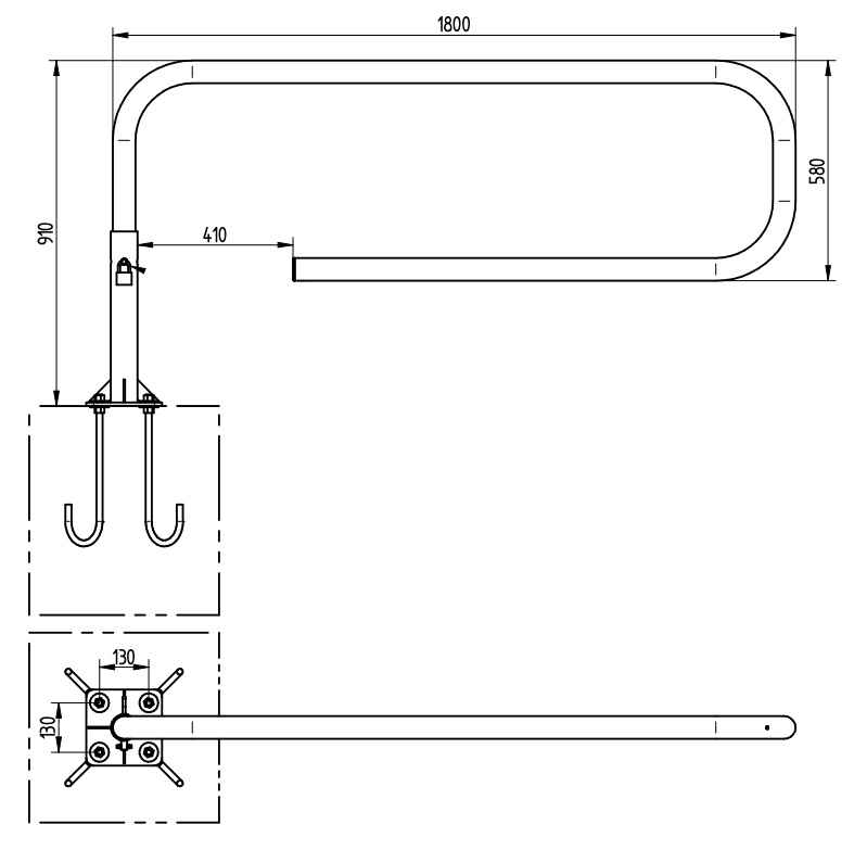 WYMIARY BARIERY OBROTOWEJ PROCITY TROMBONE