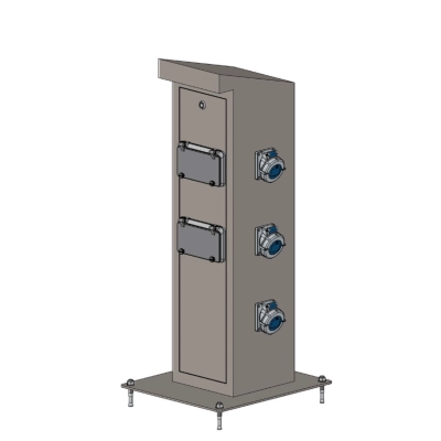 Rozdzielnia elektryczna VMR PROXIMA W200/H860 – gniazda na zewnątrz