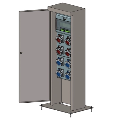 Rozdzielnia elektryczna VMR ICEBERG W400/H1200 – szafka z drzwiczkami
